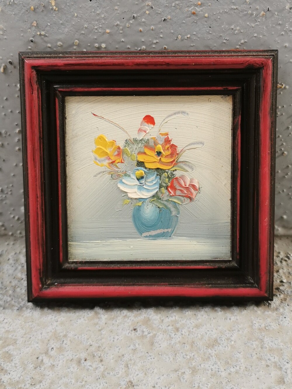 Vintage Miniature Oil Painting